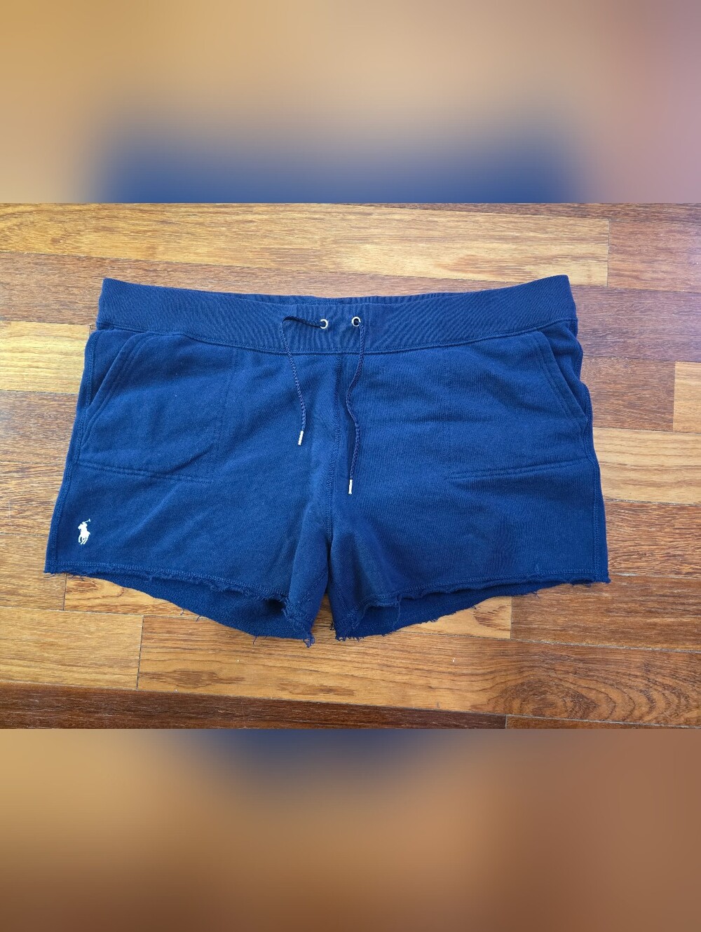 Ralph Lauren Navy Drawstring Athletic Shorts